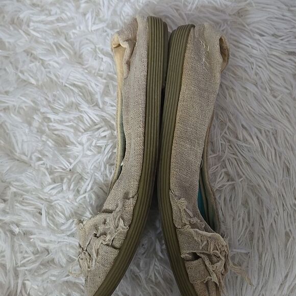 Blowfish Womens Burlap Crochet Lace Overlay Flats Slip On Tan Or Kids Size Shoe - Picture 11 of 17